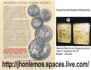 Monedas con el Nombre de Dios